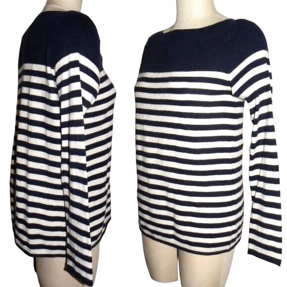 GAP Designed & Crafted French Stripe Sailor Sweater Navy & White XS - Picture 1 of 7